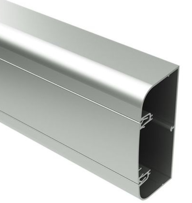 Кабель-канал алюминиевый 110х50 мм (с 1 крышкой), цвет серебристый, DKC 01199